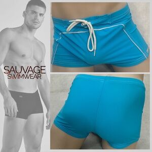 Sauvage Square Cut Swimsuit Medium Gently worn 80% nylon/20% spandex